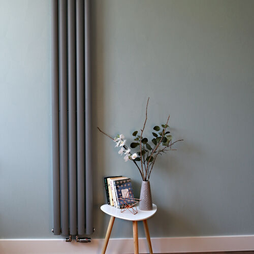 Ultraheat Sofi Vertical Radiators Finished in Grey
