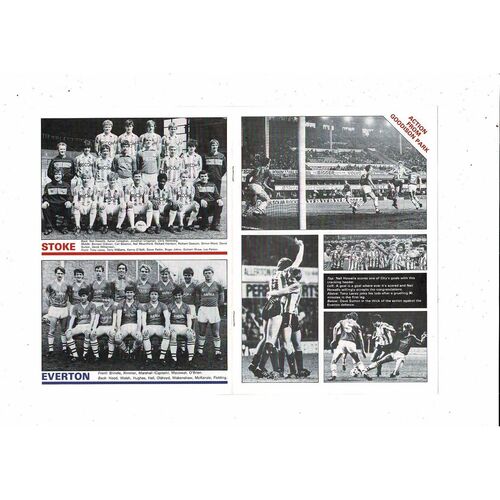 1984 Stoke City v Everton FA Youth Cup Final Football Programme