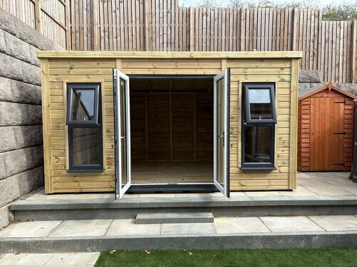 #PVC099 14x10 Pent Summer House