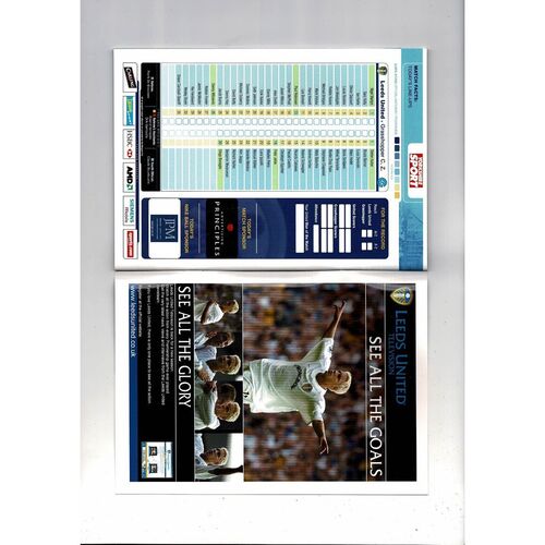 Leeds United v Grasshopper CZ UEFA Cup Football Programme 2001/02