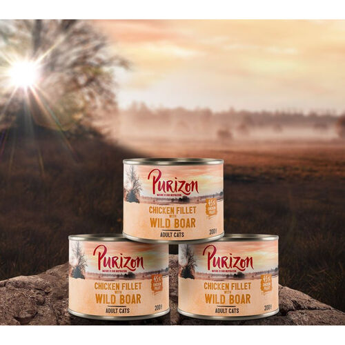 Purizon Chicken Fillet with Wild Boar Cat Food 6 x 200g