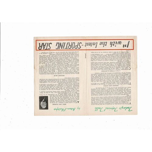 1955/56 Wolves v Manchester United Football Programme