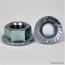 M5 FLANGED, SERRATED NUT