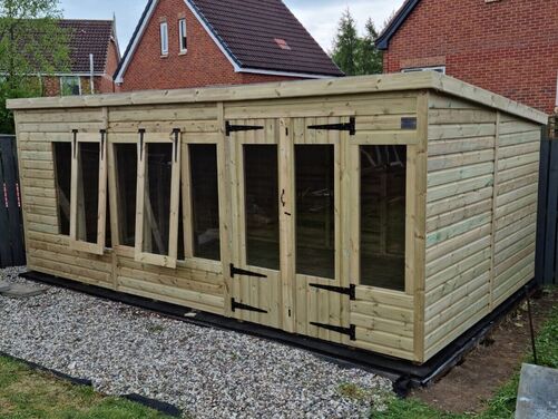 #SHP056 18x10 Pent Summer House