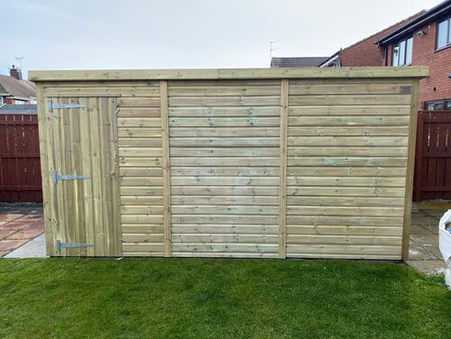 #P069 14x8 Pent Shed