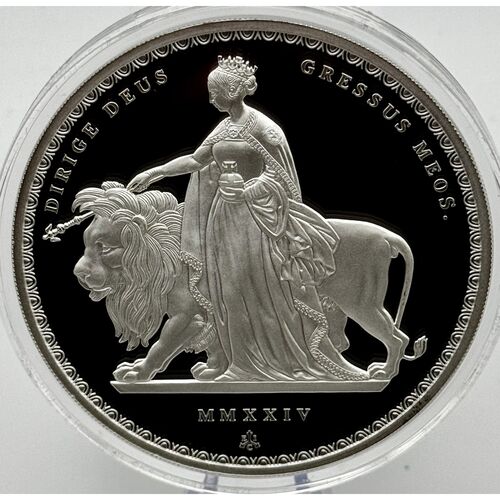 Stunning 2024 Una & the Lion 5 ounce silver proof coin