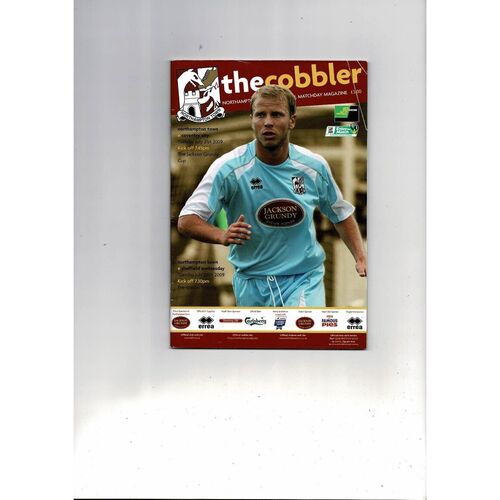 Northampton Town v Coventry City & Sheffield Wednesday Friendly Football Programme 2009/10