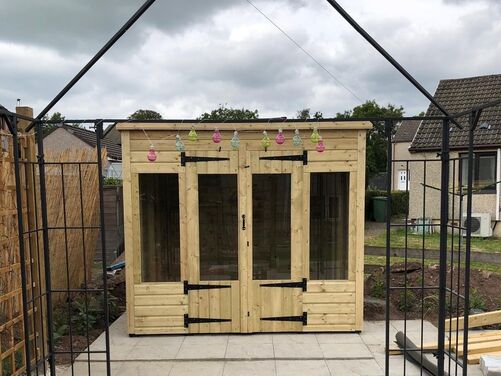 #SHP054 8x8 Pent Summer House