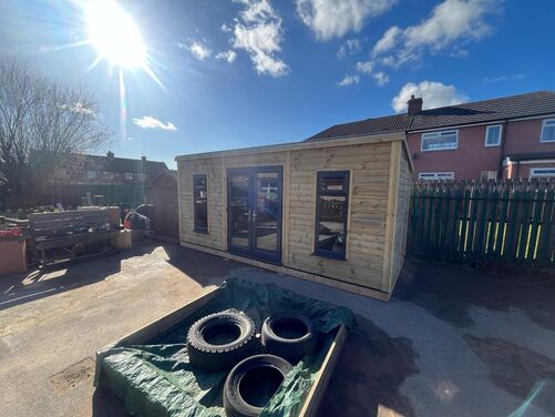 18x8 Pent Summer House