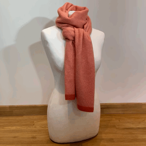 Cashmere jacquard scarf