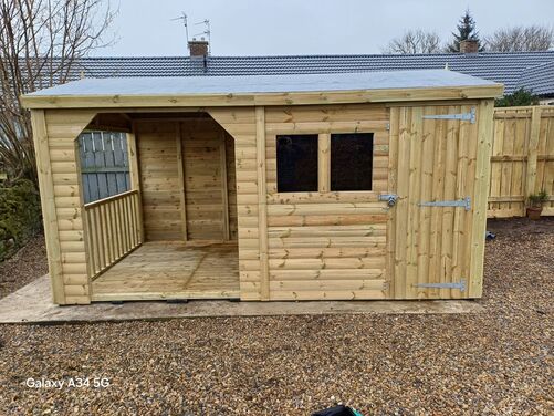 14x8 Apex Shed Open Area