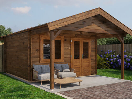 400cm x 400cm + 200cm Front Canopy