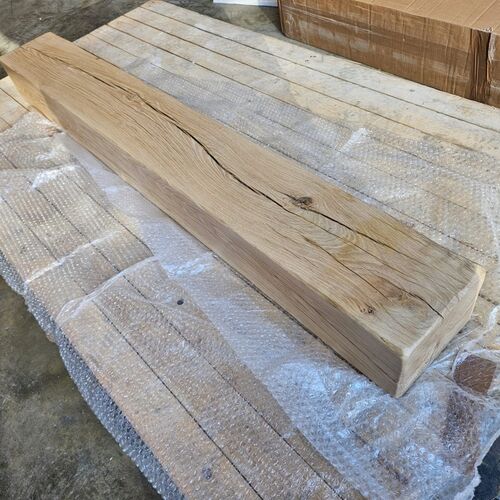 1420mm Solid Oak Great Beam in Rustic waxed finish