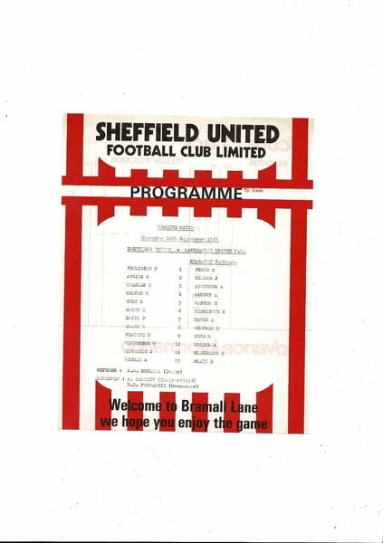 Football Programmes being listed today