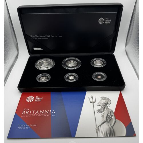 Elusive 2014 Silver proof Britannia 4 coin set