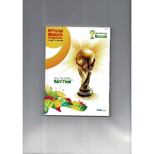2014 World Cup Official Football Programme