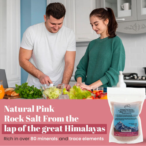 Himalayan Medium Pink Salt Fine Grains 800g Packet