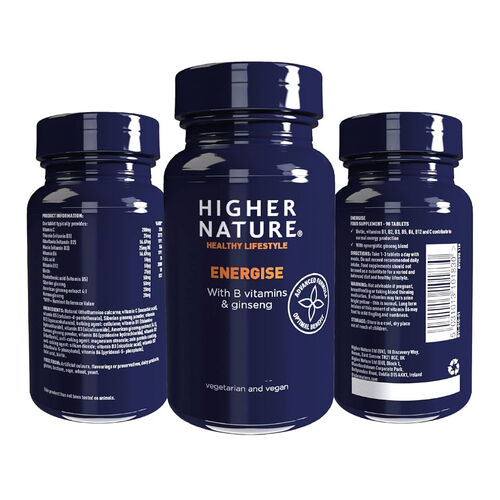 Higher Nature Energise (formerly known as B-Vital) 90 Tablets