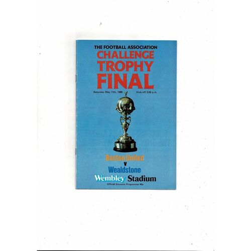 FA Trophy Final Football Programmes