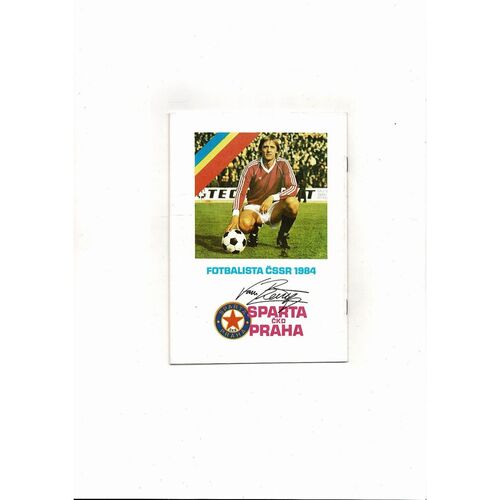 Sparta Prague v Barcelona European Cup Football Programme 1985/86