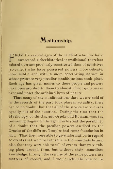 1893 | Mediumship and Its Development, and How to Mesmerise