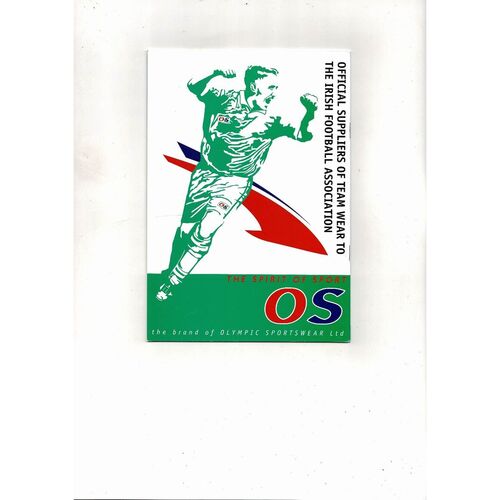 1998 Northern Ireland v Moldova Football Programme