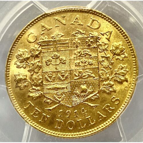1914 gold $10 King George V coin