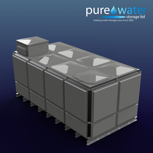 PW.4X2X1.5.TIF.AB - 14,722 LITRE SECTIONAL WATER TANK, TOTALLY INTERNALLY FLANGED (TIF) C/W FVH