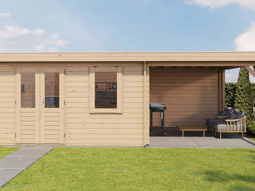 400cm x 400cm + 300cm Veranda