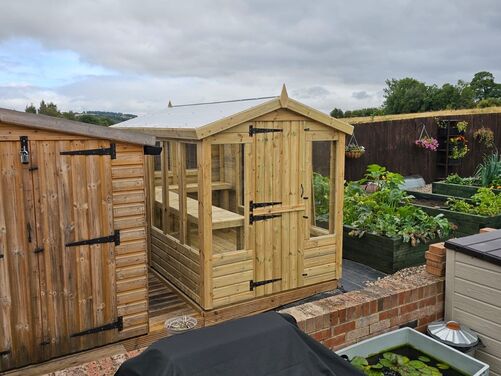 #A039 10x6 Apex Potting Shed