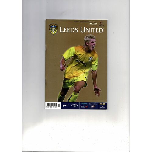 Leeds United v Malaga UEFA Cup Football Programme 2002/03