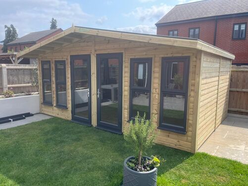 #PVC104 18x12 Apex Reverse Summer House