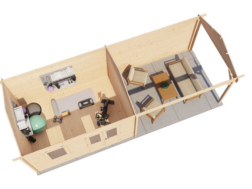 400cm x 300cm + 400cm Veranda