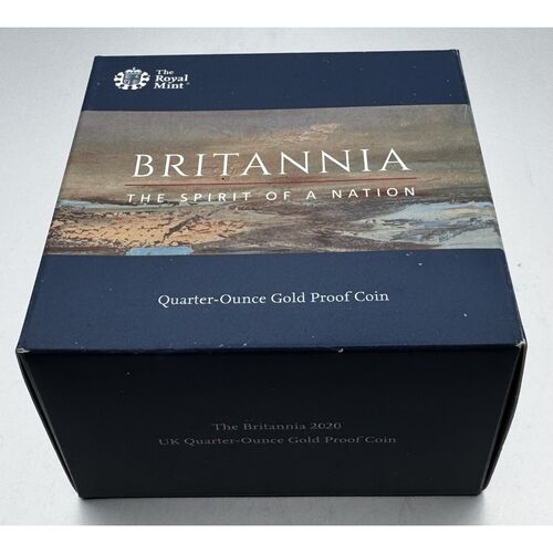 2020 gold proof quarter ounce Britannia