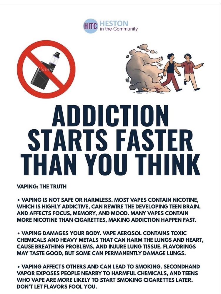 Vaping awareness  | Heston In The Community 
