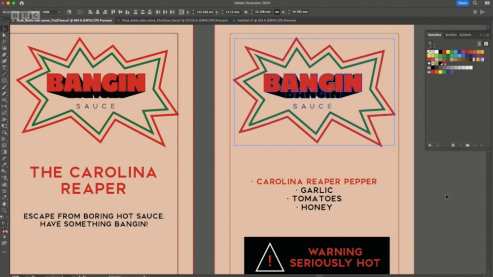 Bangin' Sauce Logo design from the apprentice