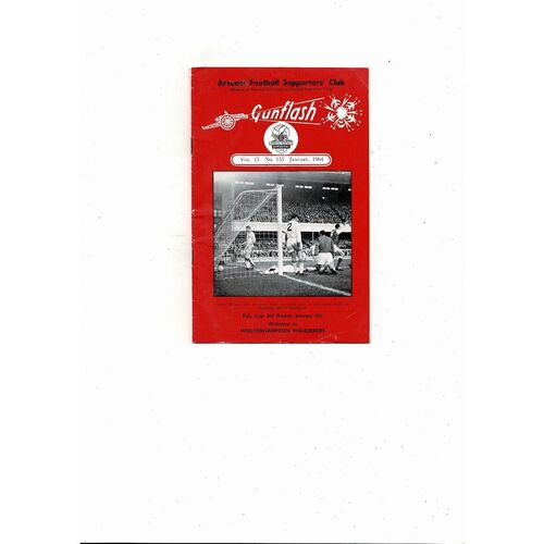 Arsenal Gunflash Magazine Vol 15 No. 155 January 1964