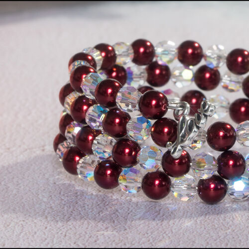 Preciosa Crystal Pearls & AB Crystal Bracelet
