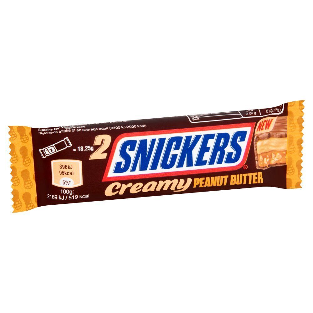 Snickers Creamy Peanut Nut Butter Milk Chocolate Duo Bar