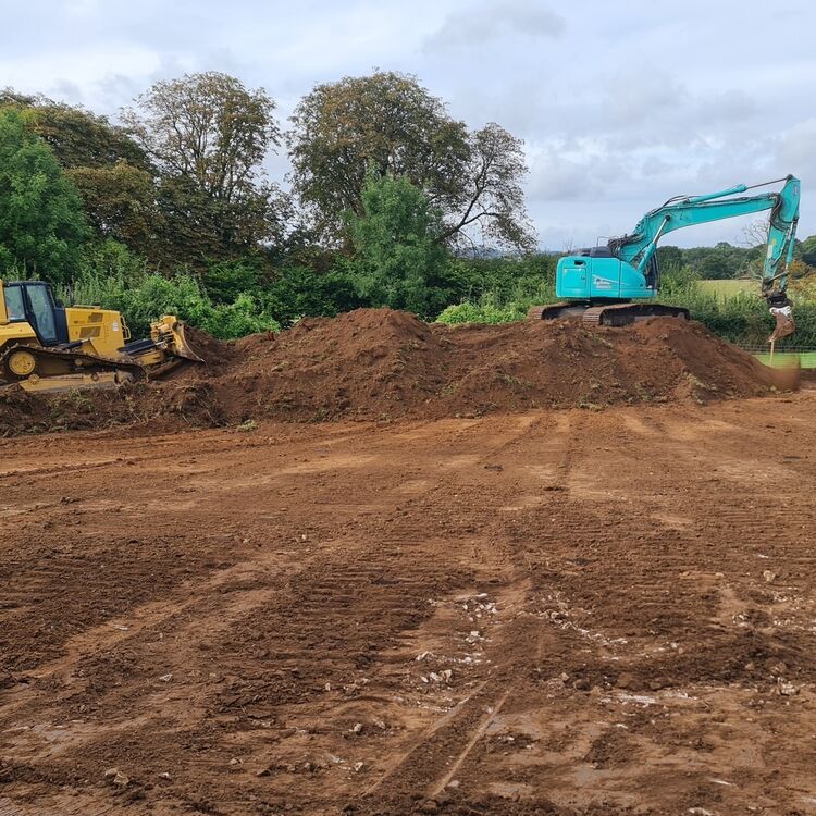 Groundworks at PlasDwr St Fagans Battlefield