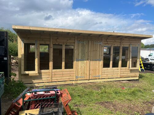 #P076 20x10 Pent Shed