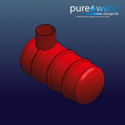 PU-F-3000-HVY Underground Fire Water Tank 3000L (Heavy Duty)