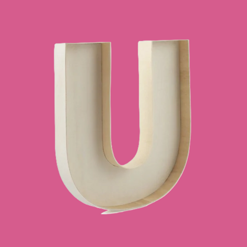 Sweet Filled Letter - U