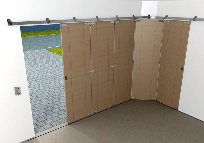 ROUND THE CORNER SLIDING DOOR KIT