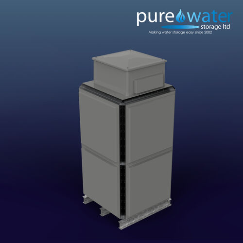 PW.1X1X2.TIF.AB - 2843 LITRE SECTIONAL WATER TANK, INTERNALLY FLANGED BASE (IFB) C/W FVH