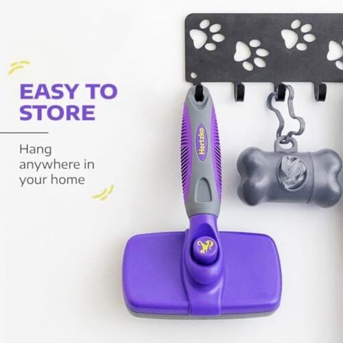 Hertzko Self-Cleaning Slicker Brush - Pet Hair Brush for Grooming