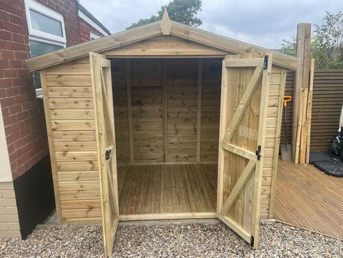 8x6 Apex Reverse Shed