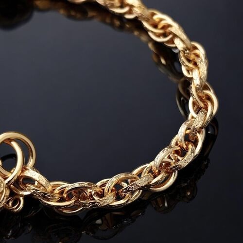 Prince of Wales bracelet with heart padlock