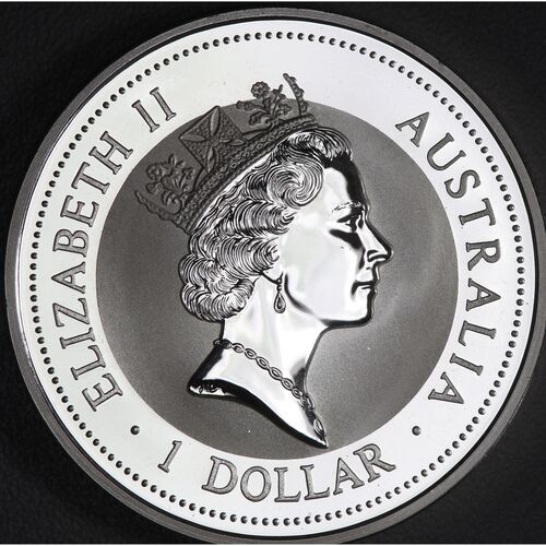 1997 1 ounce silver Kookaburra