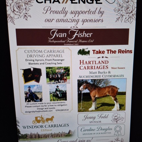 Sponsorship | Take The Reins | Zilco Harness &amp;amp; accessories | Carriage driving products | Shetland Pony driving products